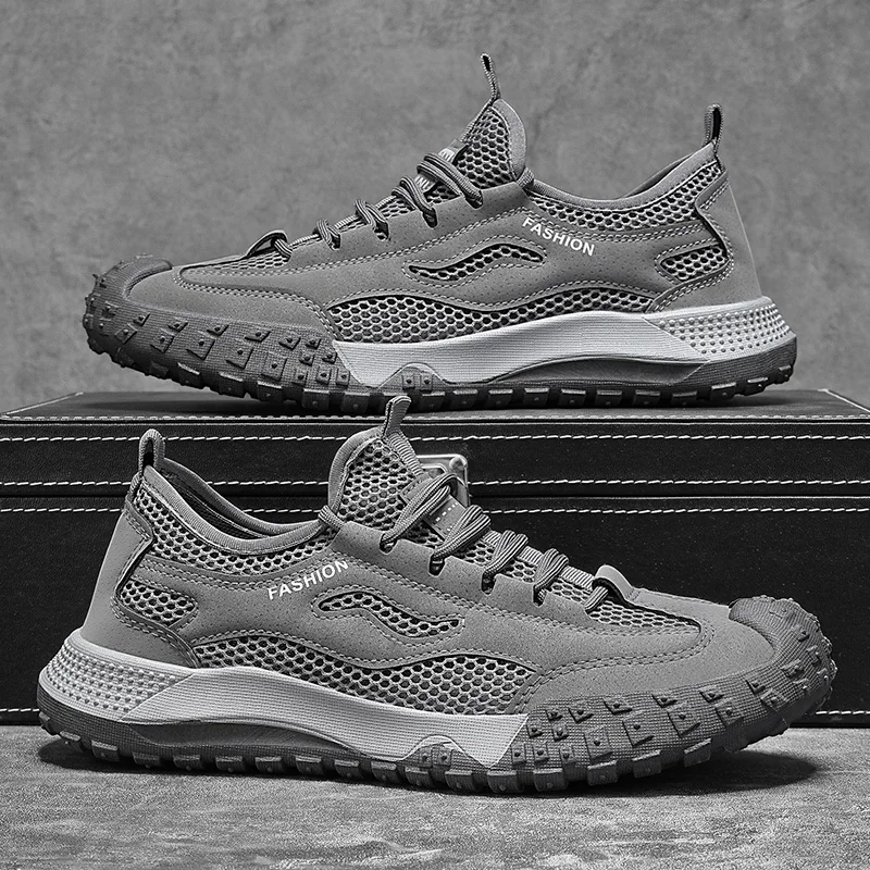 

Thin Light Outdoor Wading Hiking Shoes Stretch Quick Dry Upper Anti Slip For Lake Swimming Beach Trekking