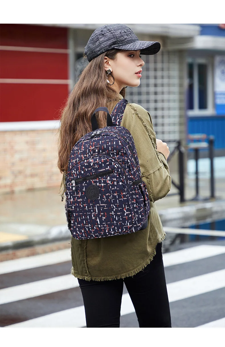 TEGAOTE Zaino alla moda Borse da scuola per ragazze Ragazzi Adolescenti Zaino per laptop da viaggio di grande capacità Zaini in nylon per bambini