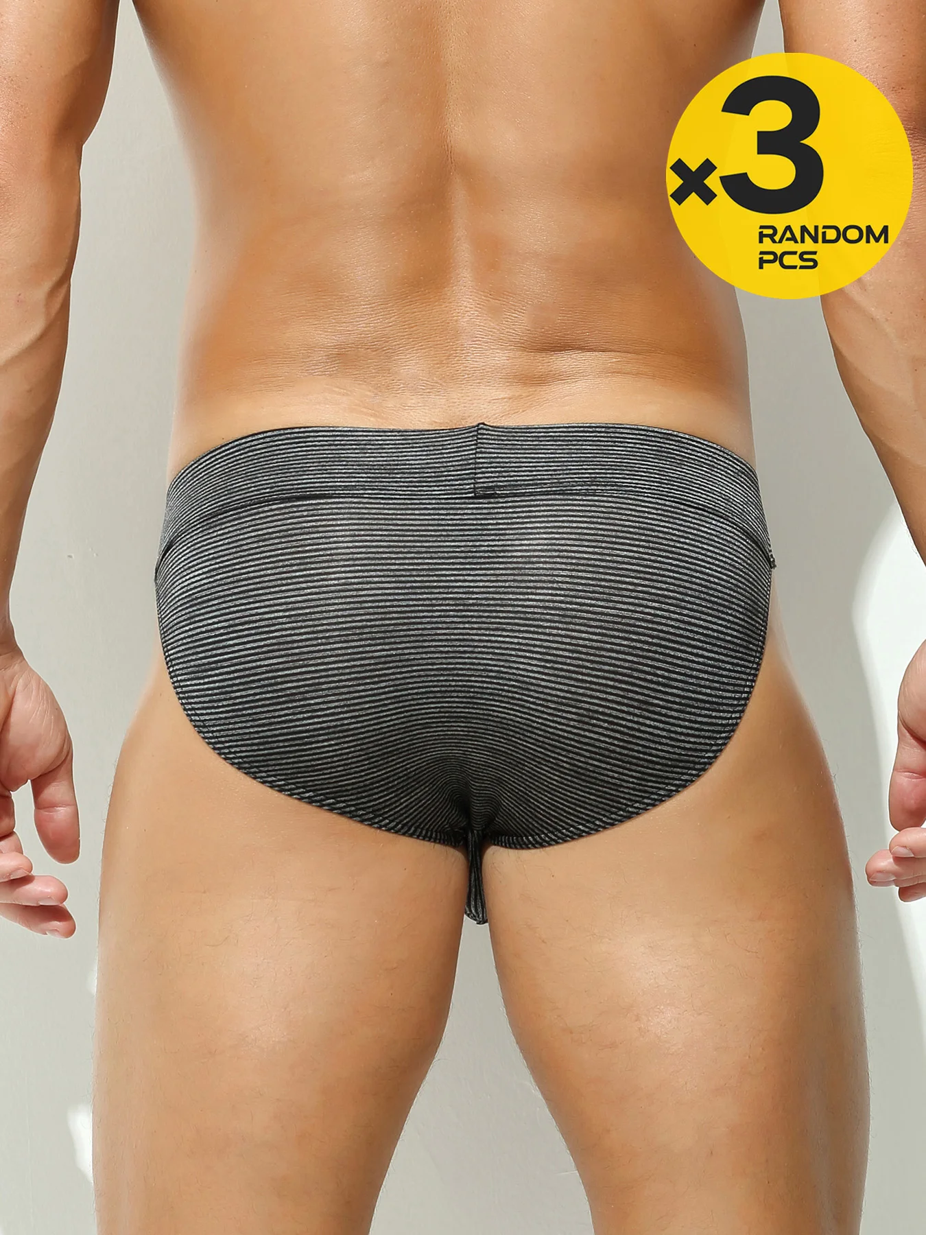 Sexy Underwear Men Briefs Mens Slips Penis Big Pouch Panties Net Hollow Brief Cueca hombre Breathable Underpants Random 2/3/4PCS