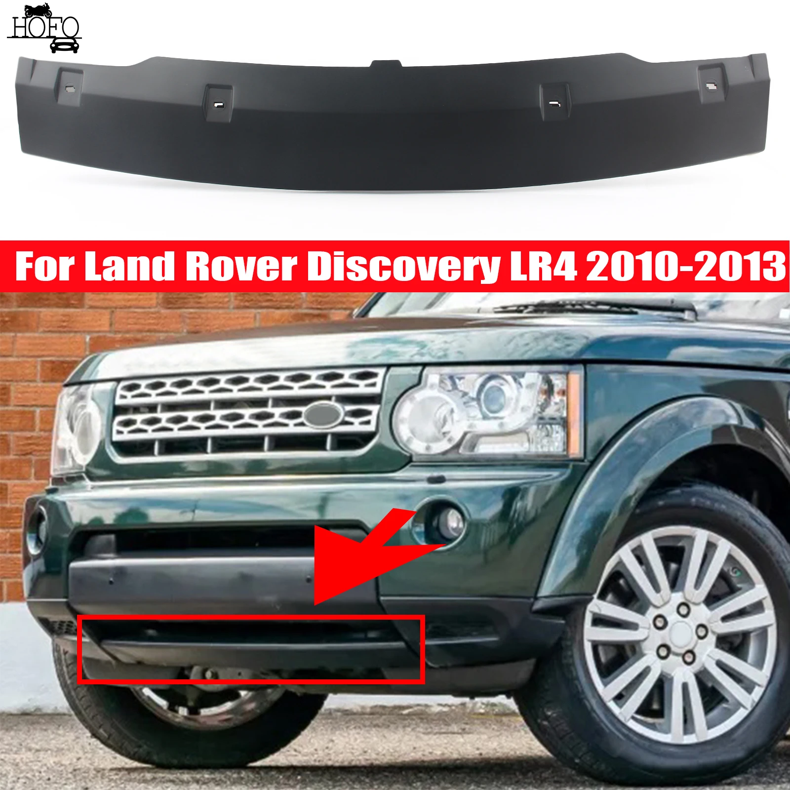 

Front Bumper Plate Trim Hook Protector Cover LR014045 For 2010-13 Land Rover LR4