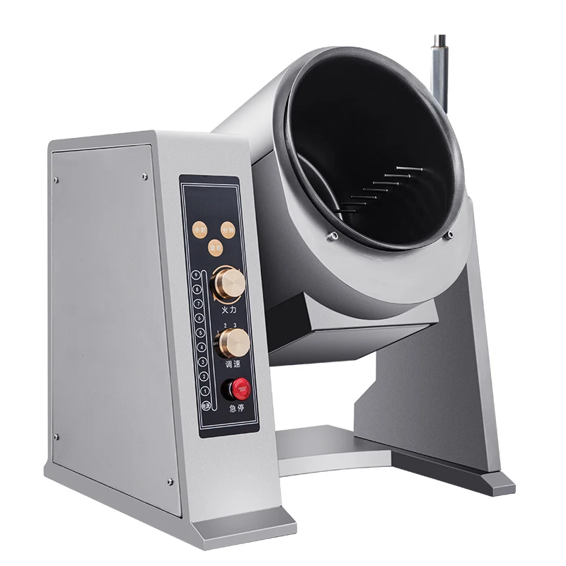 3.5KG Lestov Brand Commercial Robot Stir-fry Cooking Machine Stainless Steel 5000W Power Easy Cleaning for Fast-Food Restaurants