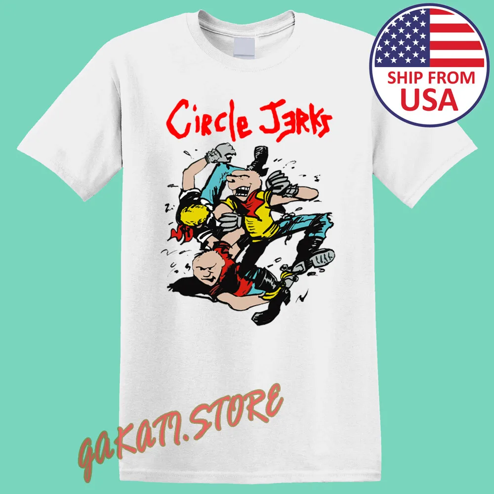 Circle Jerks Men's White Size S-5XL