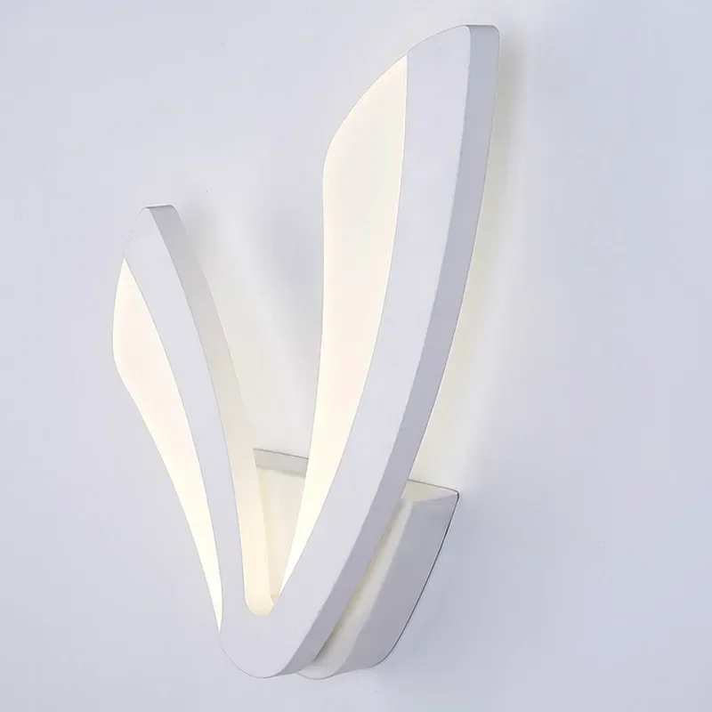 Modern LED Wall Lamp For Bathroom Bedroom 12W Wall Sconce White Indoor Lighting Lamp AC100-265V LED Wall Light Indoor Lighting
