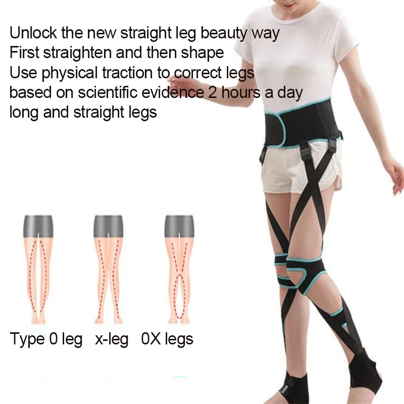 S size Leg Corrector Belt Strap-High Elasticity Straighten Beauty-O/X Type Leg Correction Bandage-for Child Leg Corrector Band