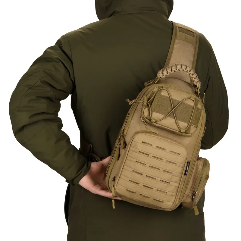 

Уличная Сумка-слинг для Путешествий, Походов, съемная сумка из парашютного шнура с ручкой для охоты и скалолазания