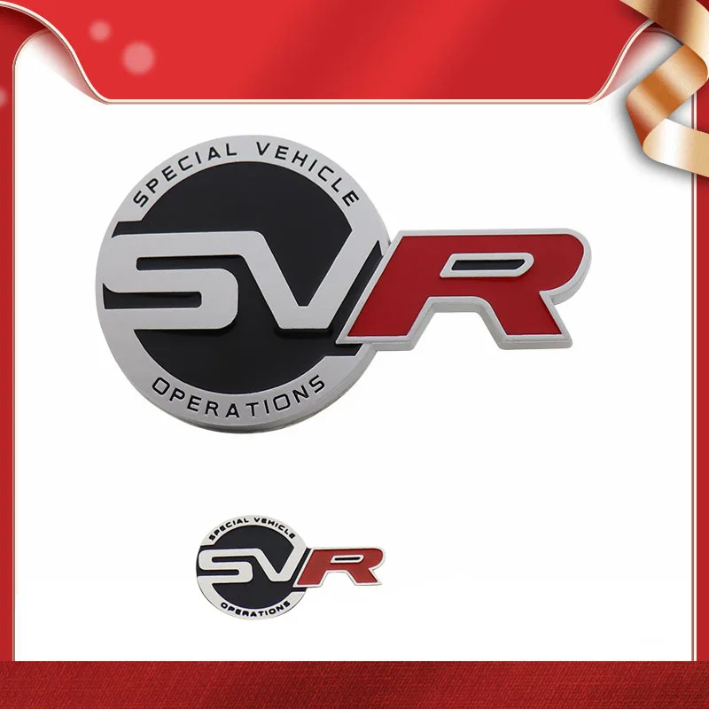 3D SVR Sports for HSE Evoque Discovery 3 4 5 car Hood Fender trunk Rear Bonnet steering wheel Emblem Badge Sticker