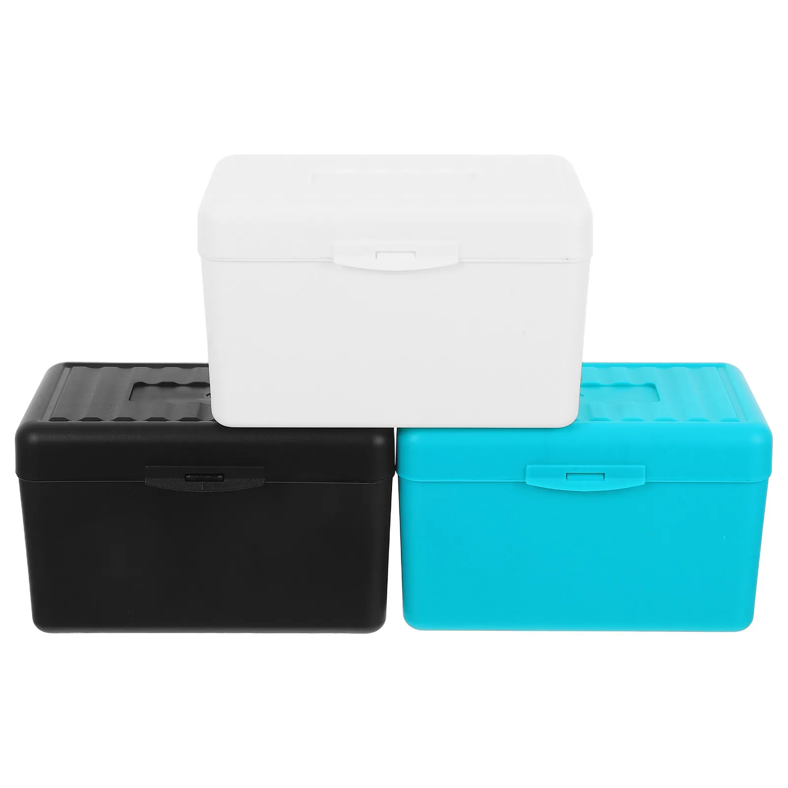 1Set Stylish PP Plastic Flashcard Holder Box for Students Index Cards Notecards Business Cards Study Organizer Portable Compact