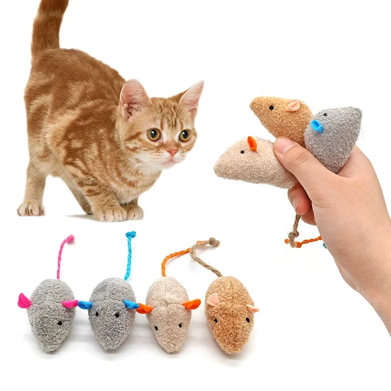 Interactive Plush Rat Cat Toy With Built In Catnip Durable Bite Resistant For Cats And Kittens Indoor Self Play Stress Relief