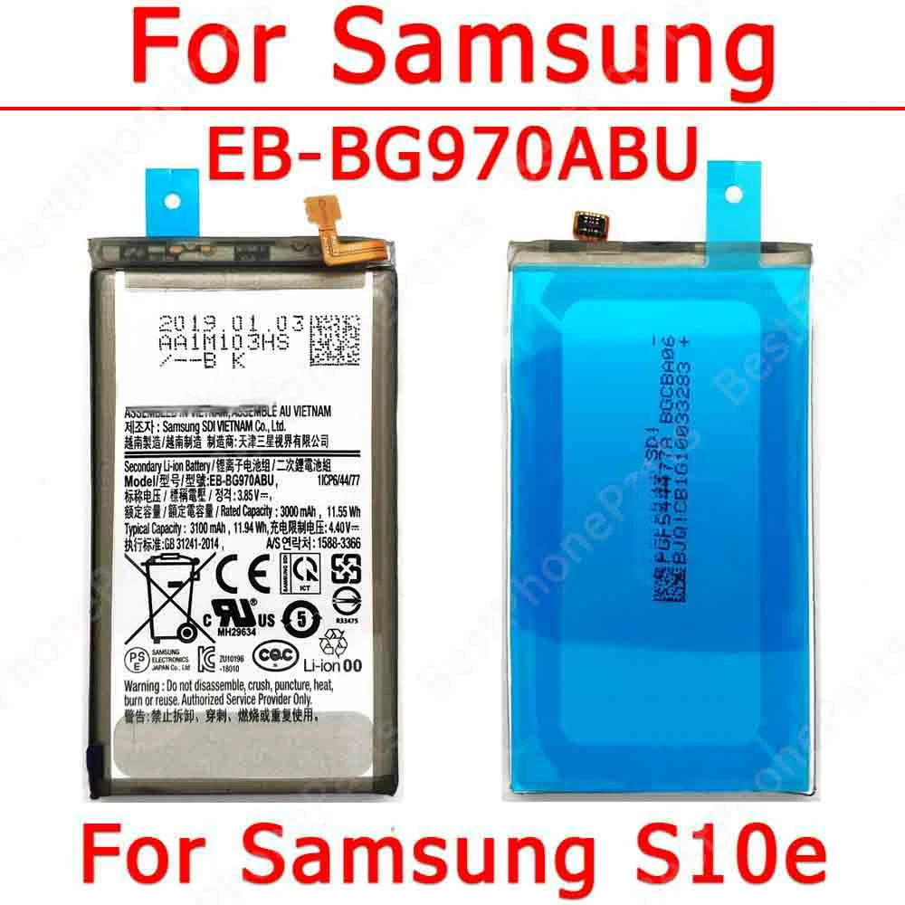 Battery For Samsung S8 S9 Plus S10 S8+ S9+ S10e S20 FE S21 Ultra 5G Cellphone Bateria Replacement Li-ion Spare Parts