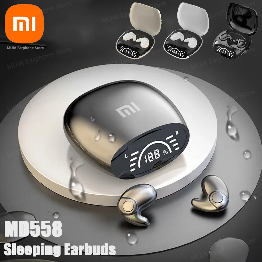 XIAOMI Sleeping Wireless Earbuds MD558 TWS Bluetooth Headphone Mini Invisible In Ear Earphone For Sleeping For Android iOS