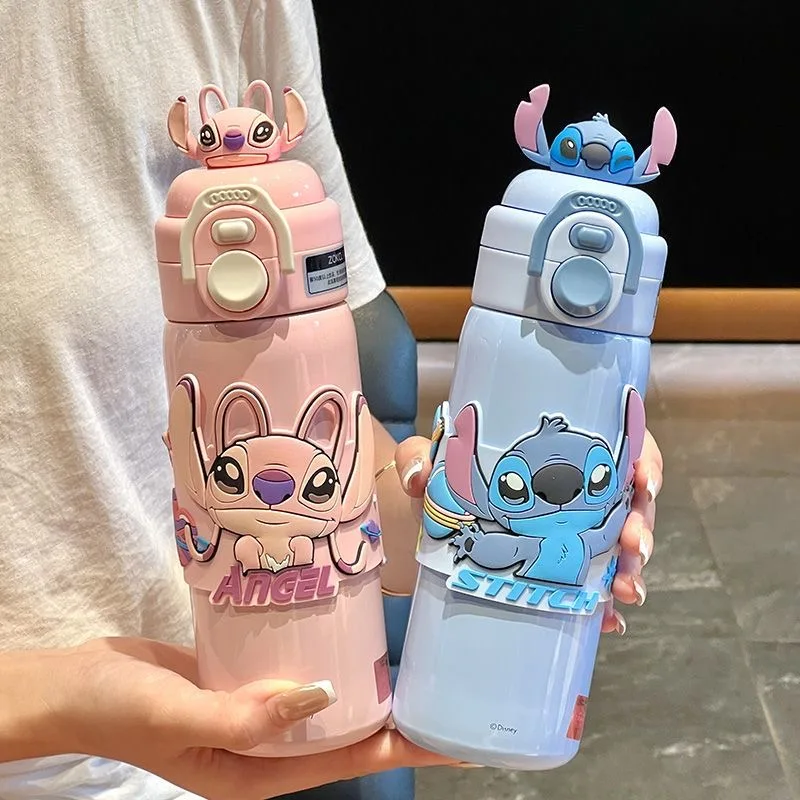 

Disney Cartoon Stitch Zootopia cup Children's Water Cup with a straw Lovely Gift