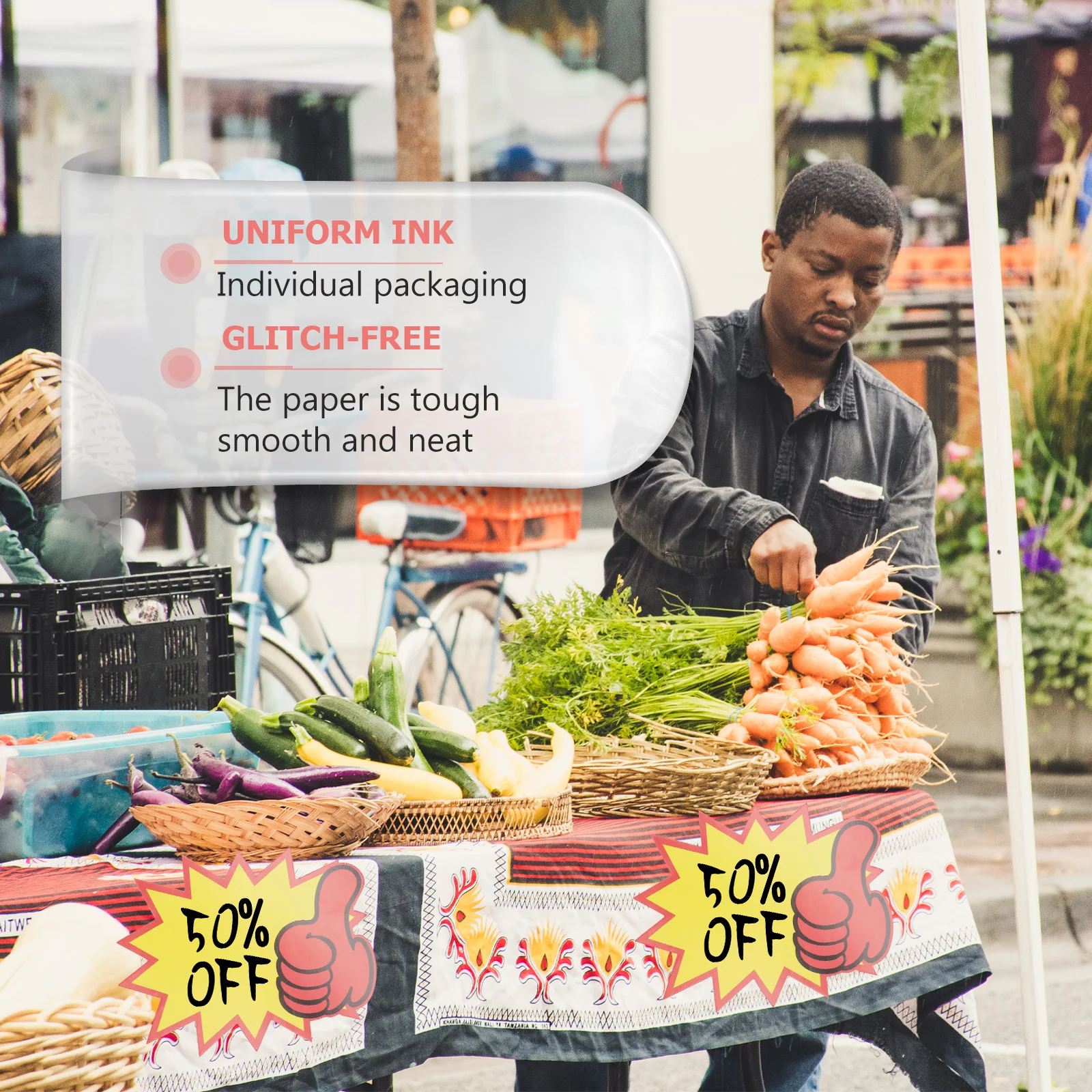 

100Pcs Price Tags Eye Catching Colorful Promotional Stickers for Sales Events Market Carnivals Advertising Price Markers