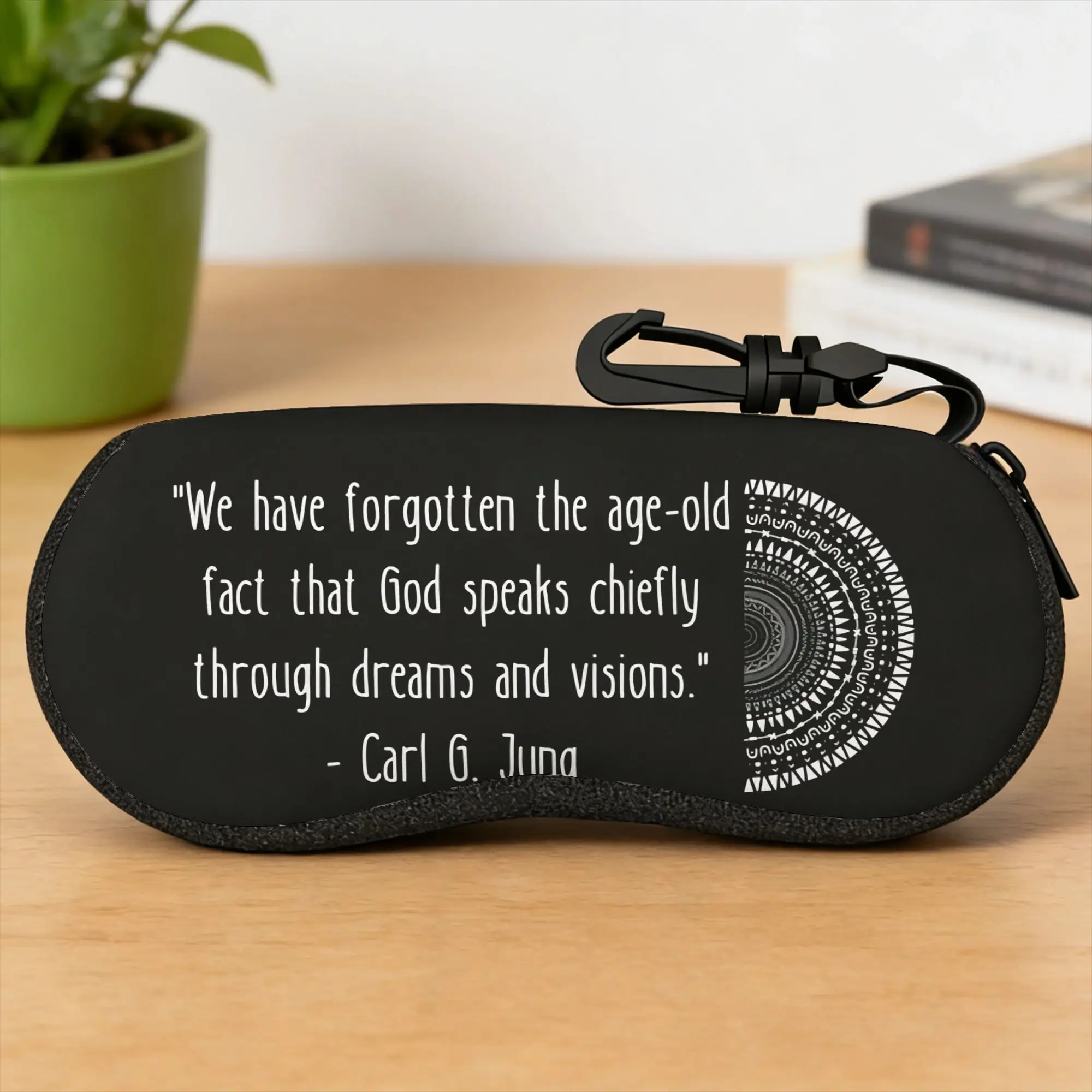 Carl Jung Dream Quote Mandala Glasses Case Cover  Portable Sunglasses Case Eyeglass Protector Male Female Eyewear Storage