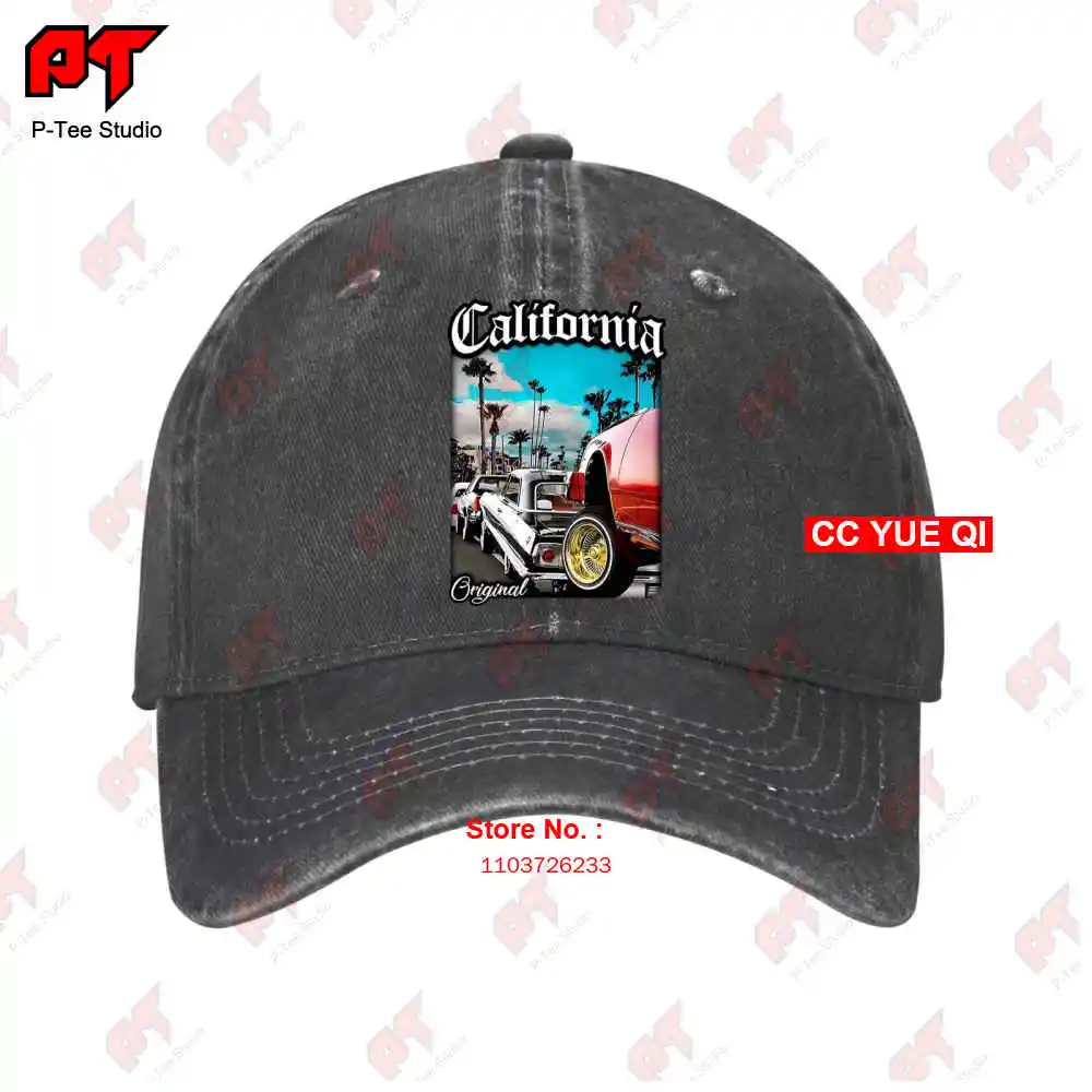 California Original Low RiderPrint On Shaka Wear Heavyweight Baseball Caps Truck Cap XHWP