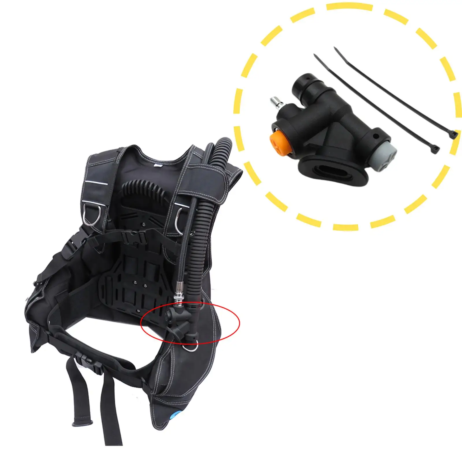 

Запасной предохранительный клапан для подводного снаряжения (BCD Power Inflator) для дайвинга