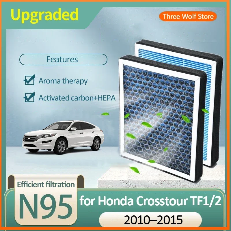 

Воздушный фильтр с активированным углем для Honda Crosstour TF1 TF2 Accord Crosstour 2010 2011 2012 2013 2014 2015, автомобильные кондиционеры