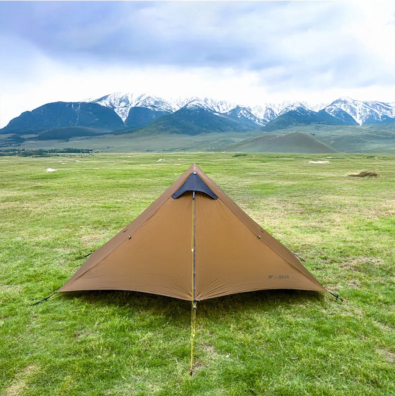 3F UL GEAR 2026 Lanshan 2 Zelt Outdoor Camping 15D SilNylon Zelt Ultraleicht Tragbar Wasserdicht Stangenloses Zelt für Wandern und Backpacking – Detail 12