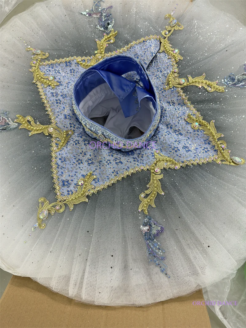 المهنية عالية الجودة 12 طبقات حجم مخصص للأطفال الفتيات الكبار أداء ارتداء الفضة الجنية رمادي الباليه توتو ازياء