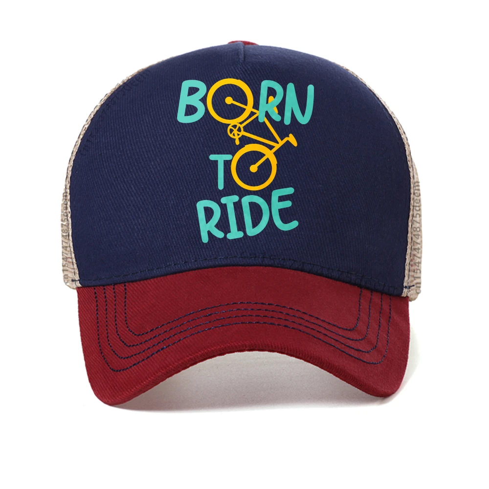 Born To Ride baseball cap Casual Summer For Men Women snapback hat fashion Breathable adjustable mesh Trucker hats