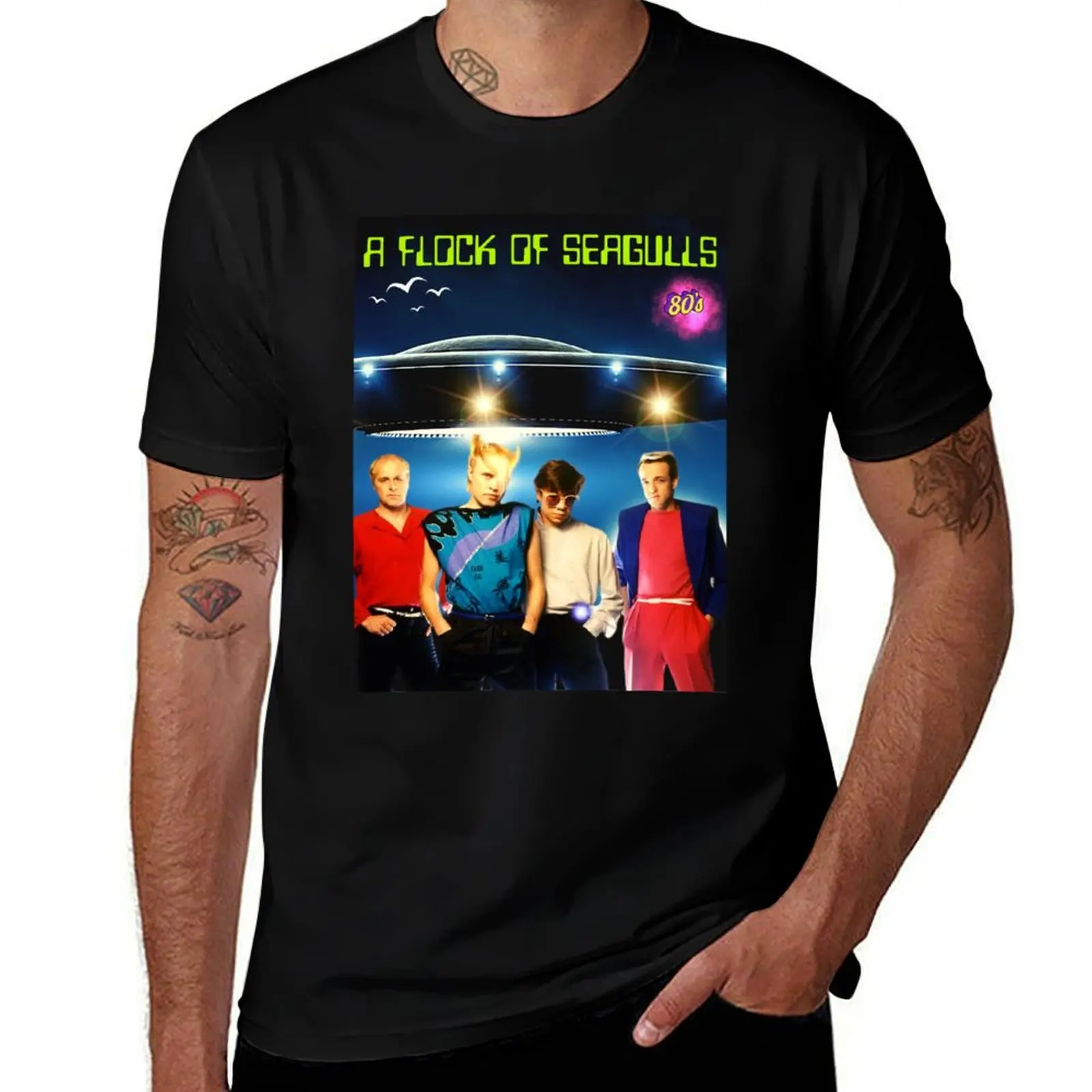 A FLOCK OF SEAGULLS NEW VERSION T-Shirt Sports Casual Breathable Tee Shirt T-Shirt