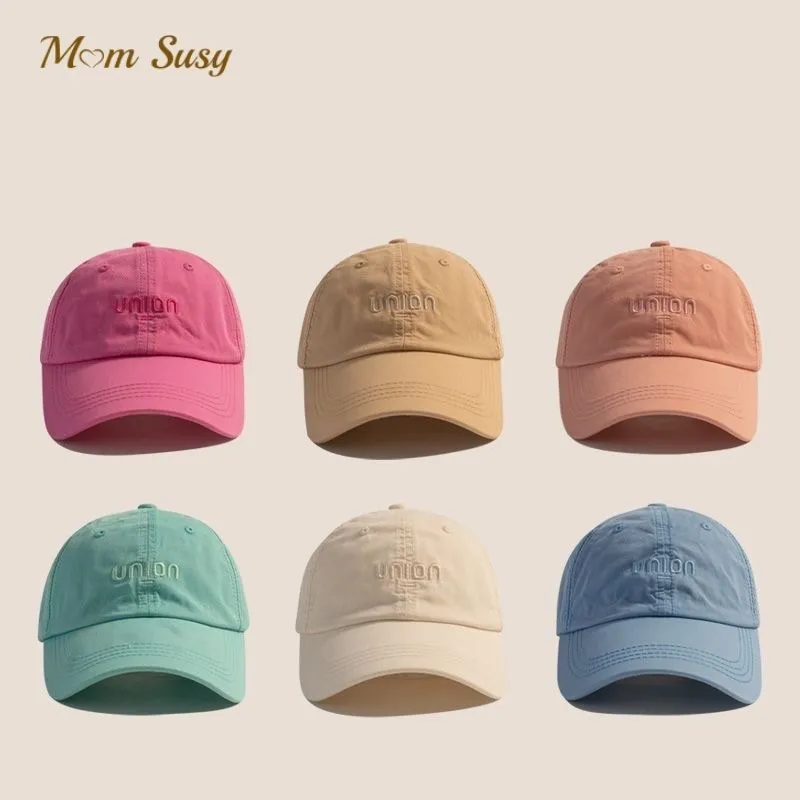

Baby Boy Girl Baseball Hat With Ponytail Hole Toddler Child Adjustable Snapback Cap Letter Embroidery Kid Trucker Hat Anti-UV
