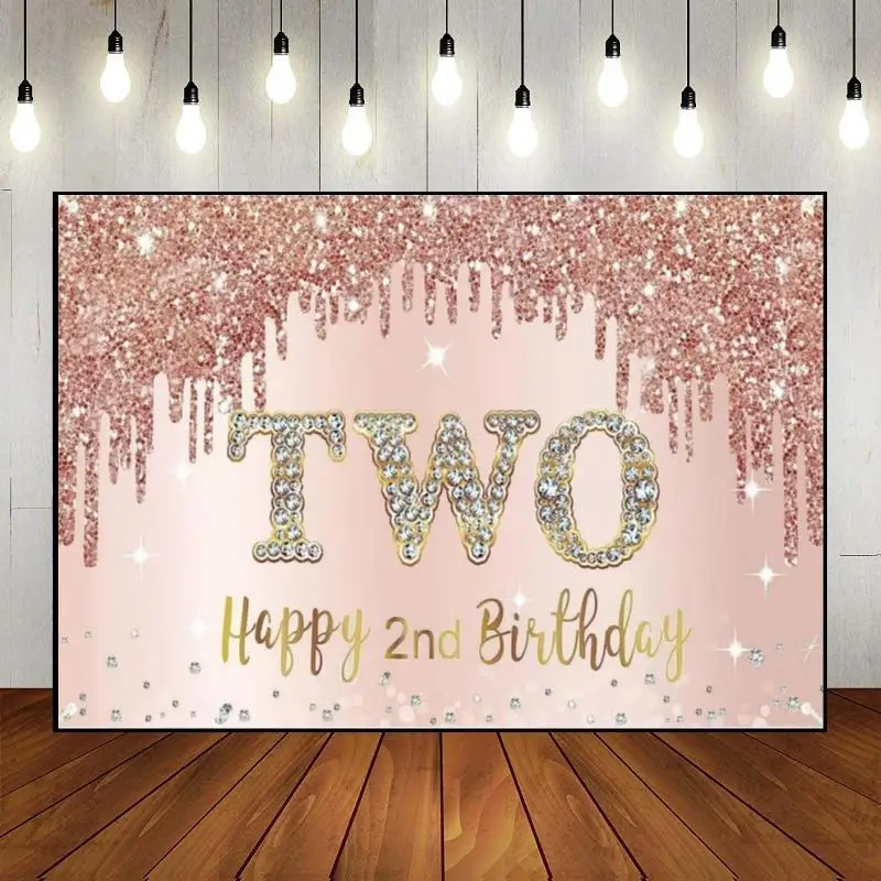 Happy 2th Birthday Background Baptism Backdrop Game Smash Cake Sweet Year Girl Banner Hotwheels Boy First Party Balloon Photo