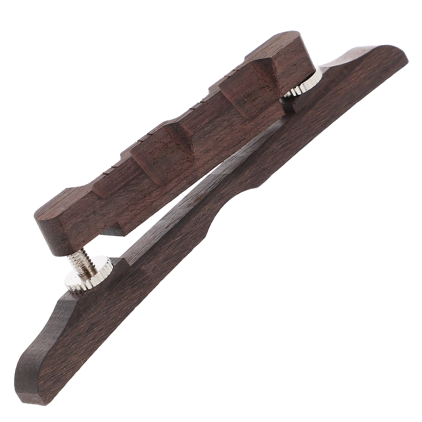Puente de Jazz de madera de ébano para piezas de guitarra de Jazz Archtop, accesorios, puente de Jazz de ébano con sillín Archtop, altura ajustable