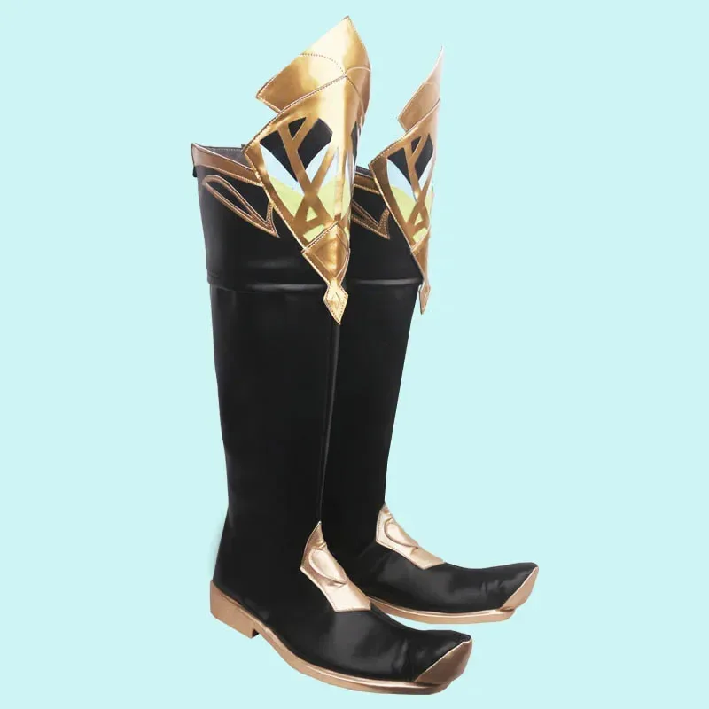 RealCos الهيثم تأثيري أحذية Genshin تأثير بولي أحذية أحذية من الجلد هالوين كرنفال الأحذية تأثيري الدعائم مخصص