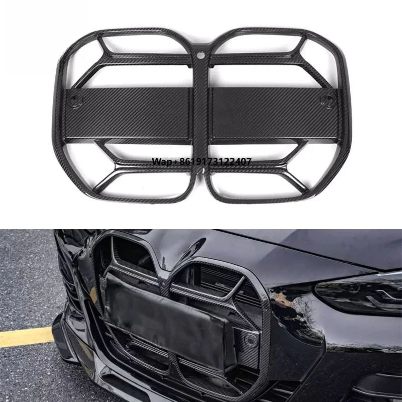 

Решетка переднего бампера из углеродного волокна с средней сеткой для G22 G23 425 430, внешние автомобильные аксессуары