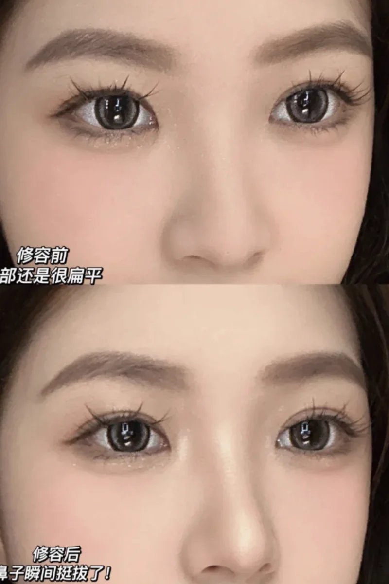 2 cores fosco contorno iluminador paleta de maquiagem natural estereoscópico pó facial bronzer paleta sombreamento nariz sombra cosméticos