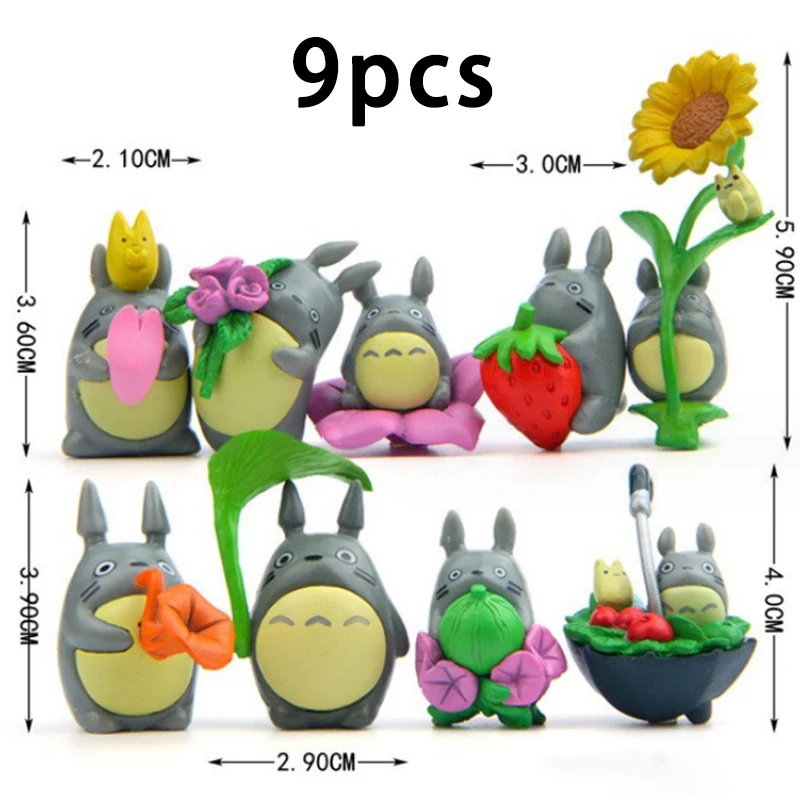 1-12 stücke Anime Miyazaki Hayao Serie Totoro Figur Mini Statue Niedlichen Spielzeug Zimmer Ornamente Pvc Figuren Spielzeug Kind geschenke Sammlerstücke – Detail 8