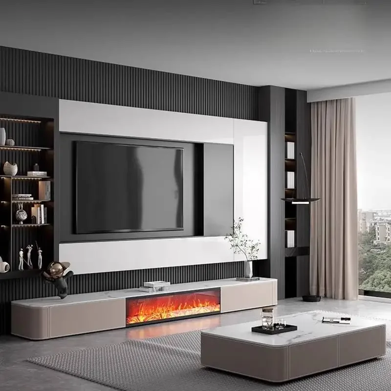 #Light Decoration Tv Cabinet Drawers Background Lounges Fireplace Tv Cabinet Apartments Luxury Szafka Pod Telewizor Furniture
