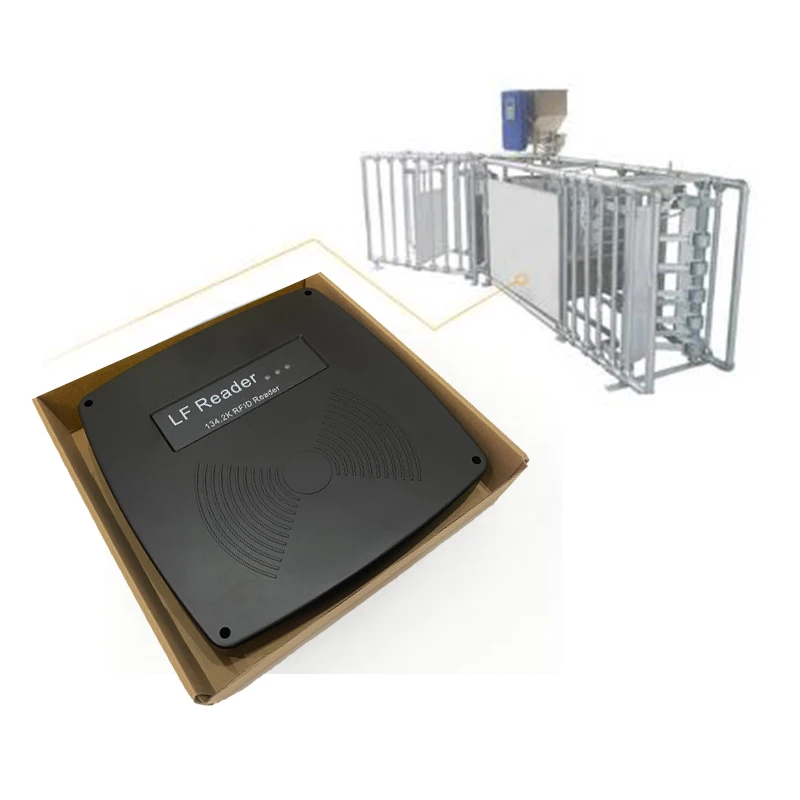 Lange afstand RS485/RS232 RFID dier stationaire ISO FDX-B oormerklezer voor varkenskoe vee Fokken Boerderij vee vast op paneel