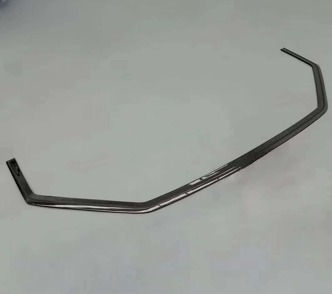 PU Carbon for Honda Civic TypeR FL5 Carbon Fiber Front Bumper Front Lower Lip 2PCS VRS Style Body Kit