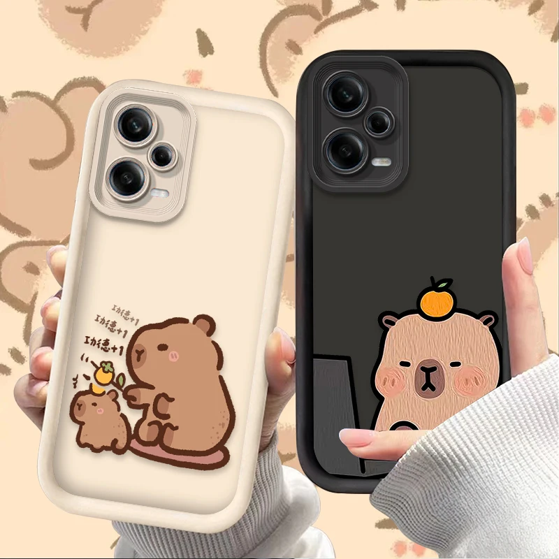 حافظة كابيبالا جميلة وممتعة لهاتف Xiaomi Redmi A5 A4 A3 A3X A2 A1 Plus 13X Redmi K80 Ultra K70 K70E K60 K60E K50 K40 K40S K30