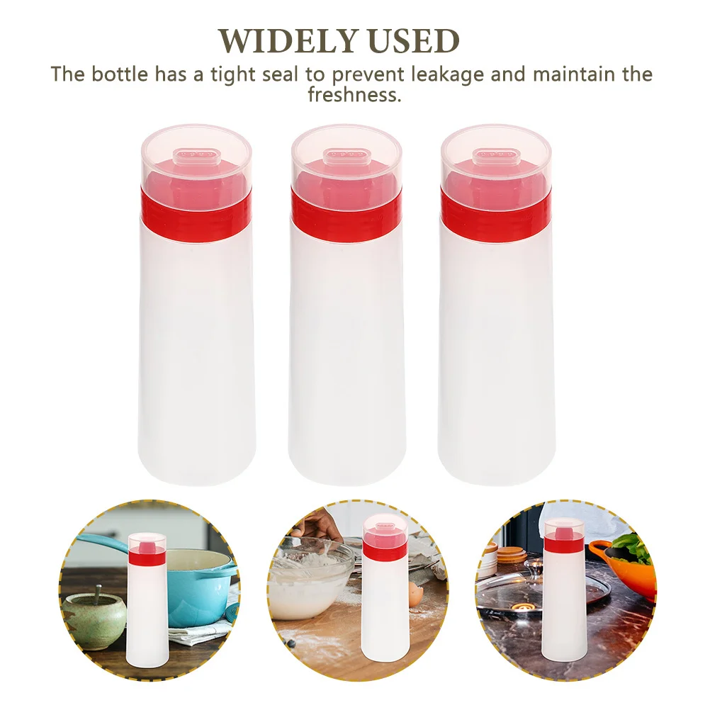 

3pcs Condiment Squeeze Bottles 300Ml 4-Hole Sauce Bottle For Ketchup Jam Bbq Refillable Plastic Squeeze Bottle Kitchen Bar