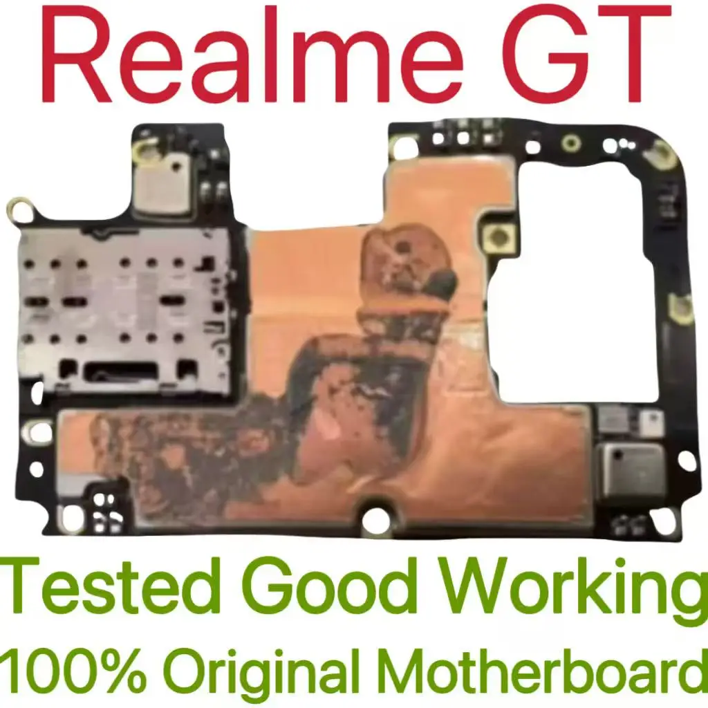 Global Version Original Unlocked Motherboard for Realme GT Tested Circuit Plate Main Logic Board for Realme GT