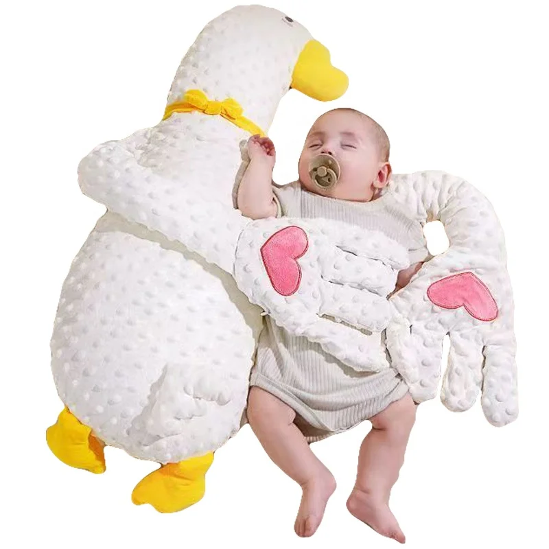 Electric soothing big white goose baby exhaust pillow to sleep artifact slaps palm baby to sleep autonomously