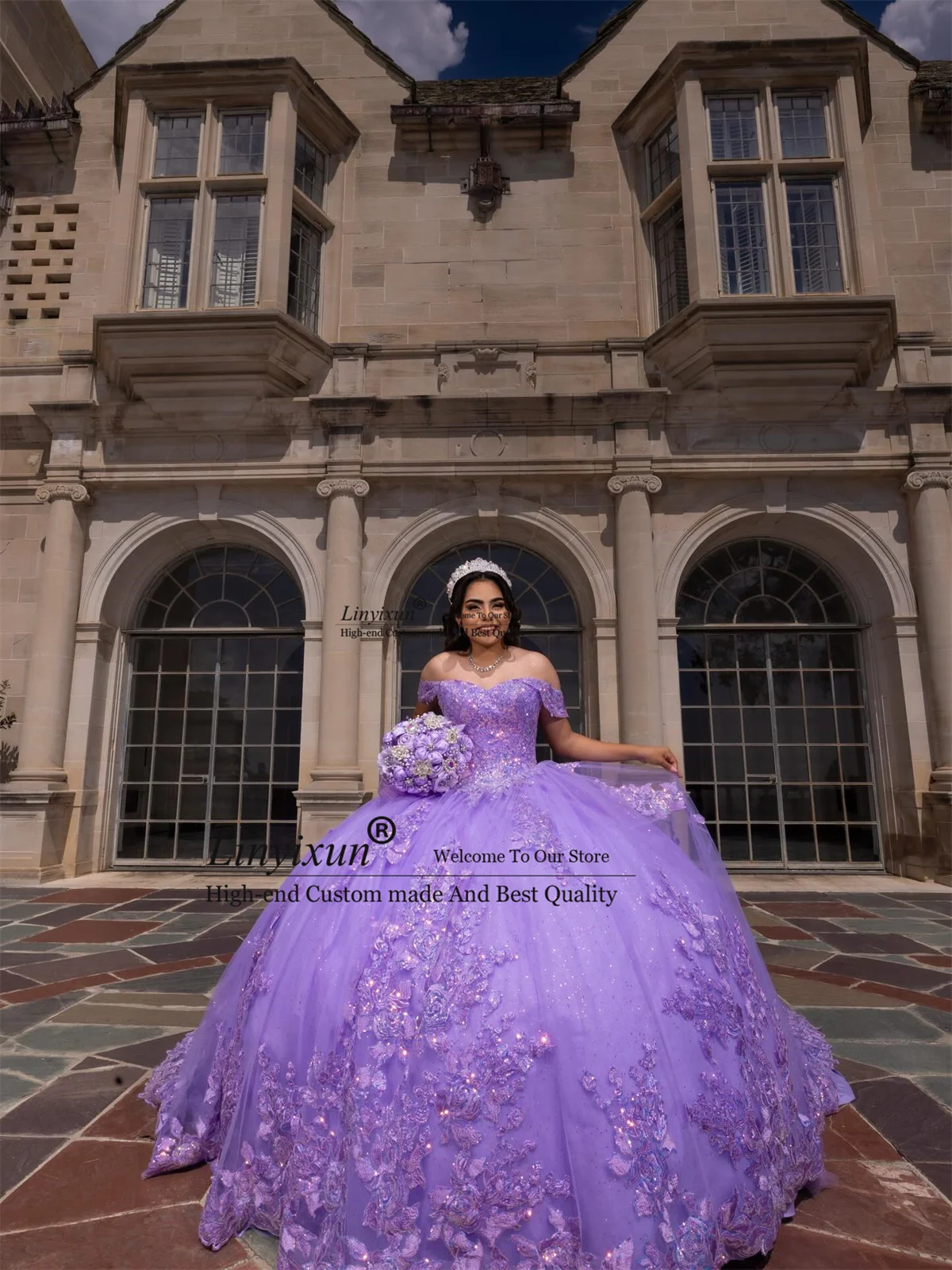 

Элегантное кружевное платье Quinceanera с 3D цветочной аппликацией, мексиканское платье Corest Vestido De 15 Anos, милое платье принцессы на день рождения 16 лет по индивидуальному заказу