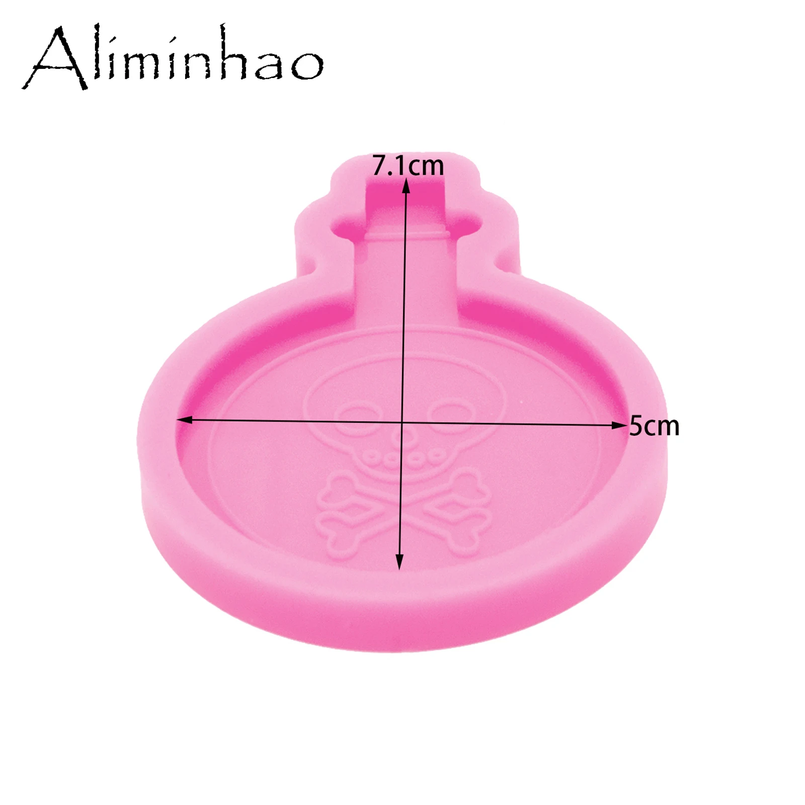 DY1264 Bottle and Skull, Scorpion, Bat, Spider Resin Silicone Phone Grip Mould, Mold Crafts with Epoxy Art DIY Handmade Mold