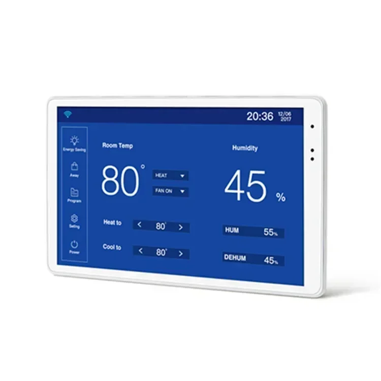 2025OCpad Tuya wireless WiFi heat pump thermostat weekly programming digital room touch screen controller