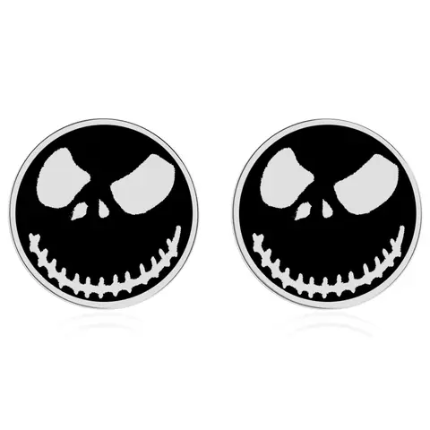 Disney Cartoon The Nightmare Before Christmas Ear Studs Earring Halloween Stainless Steel Jewelry Jack Skellington Accessories