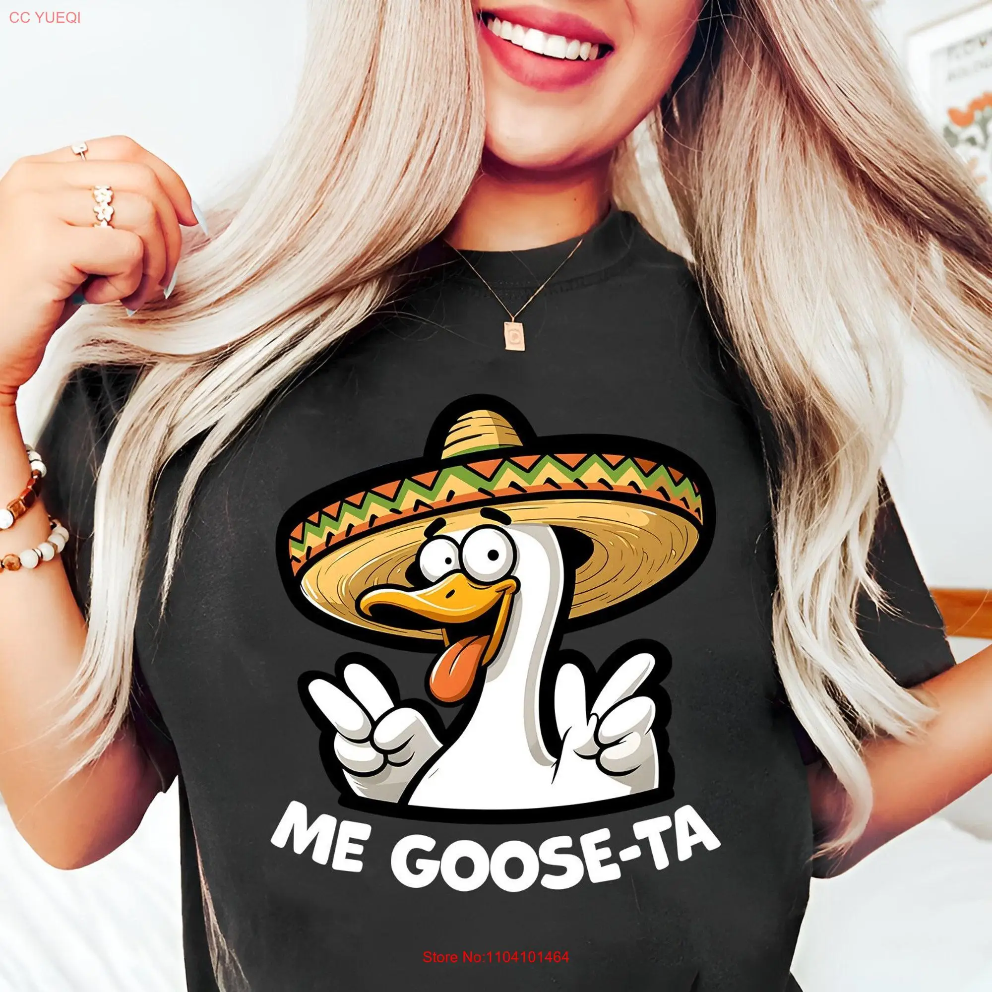 Goose T Shirt Funny Silly Me Gusta Ta Lover Spanish Pun With Puns long or short sleeves