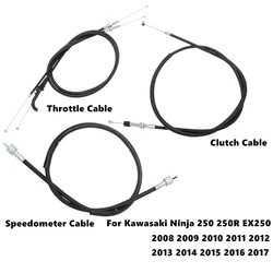 カワサキニンジャ250モーターサイクル用スロットルケーブル,スピードメーター,250r ex250 2008 2009 2010 2011 2012 2013 2014 2015 2016 2017