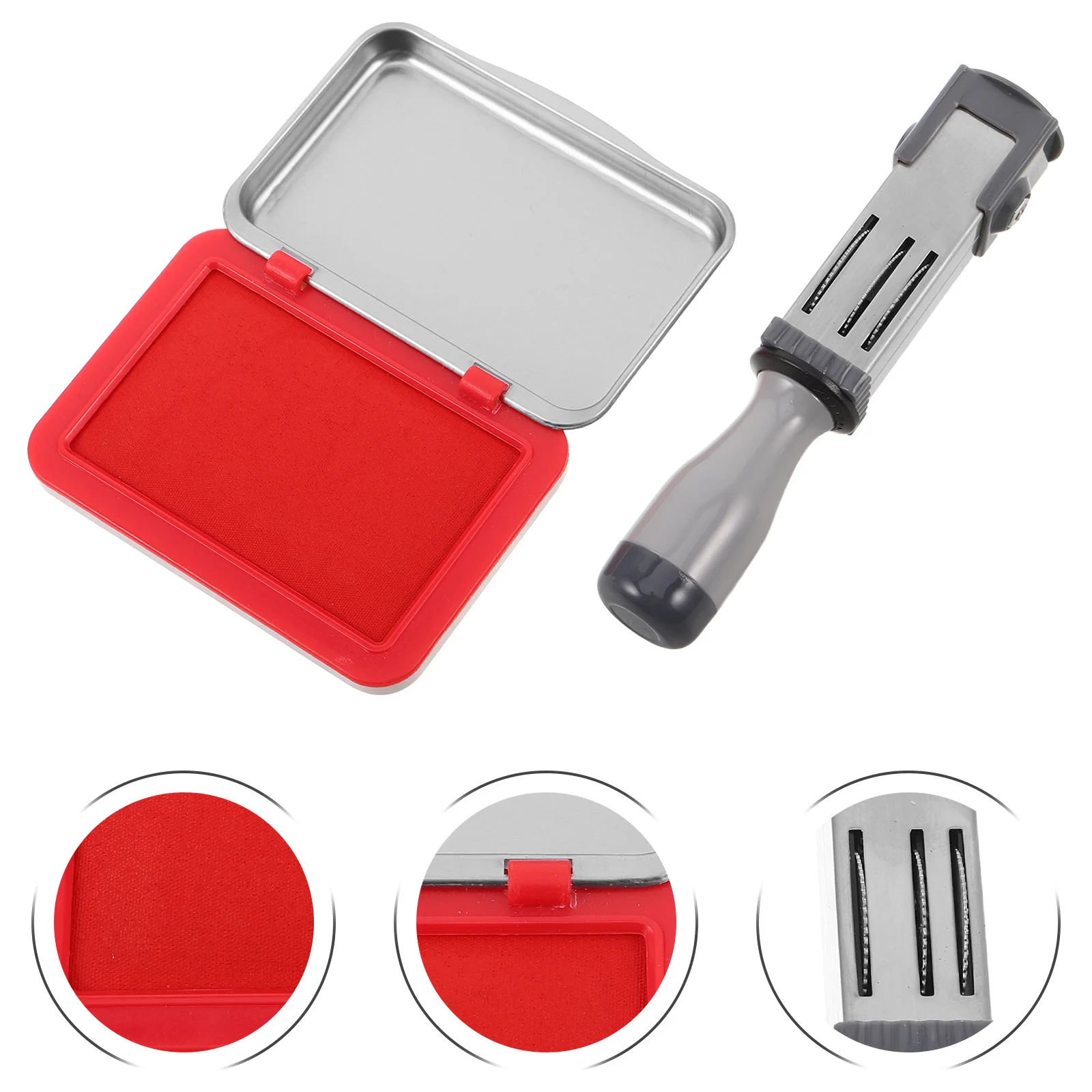 

1Set Self Inking Date Stamper Clear Imprint Heavy Duty Office Stamp Tool for Certificates Mailing Files Portable Multi-Use Date