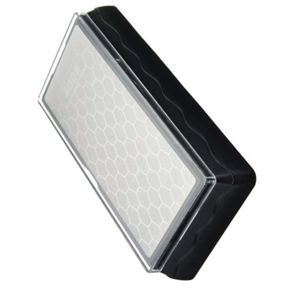 شكل قرص العسل 4001200 حجر شحذ الماس مزدوج الجوانب متين وآمن للمطبخ للاستخدام الخارجي حجر مبراة #3