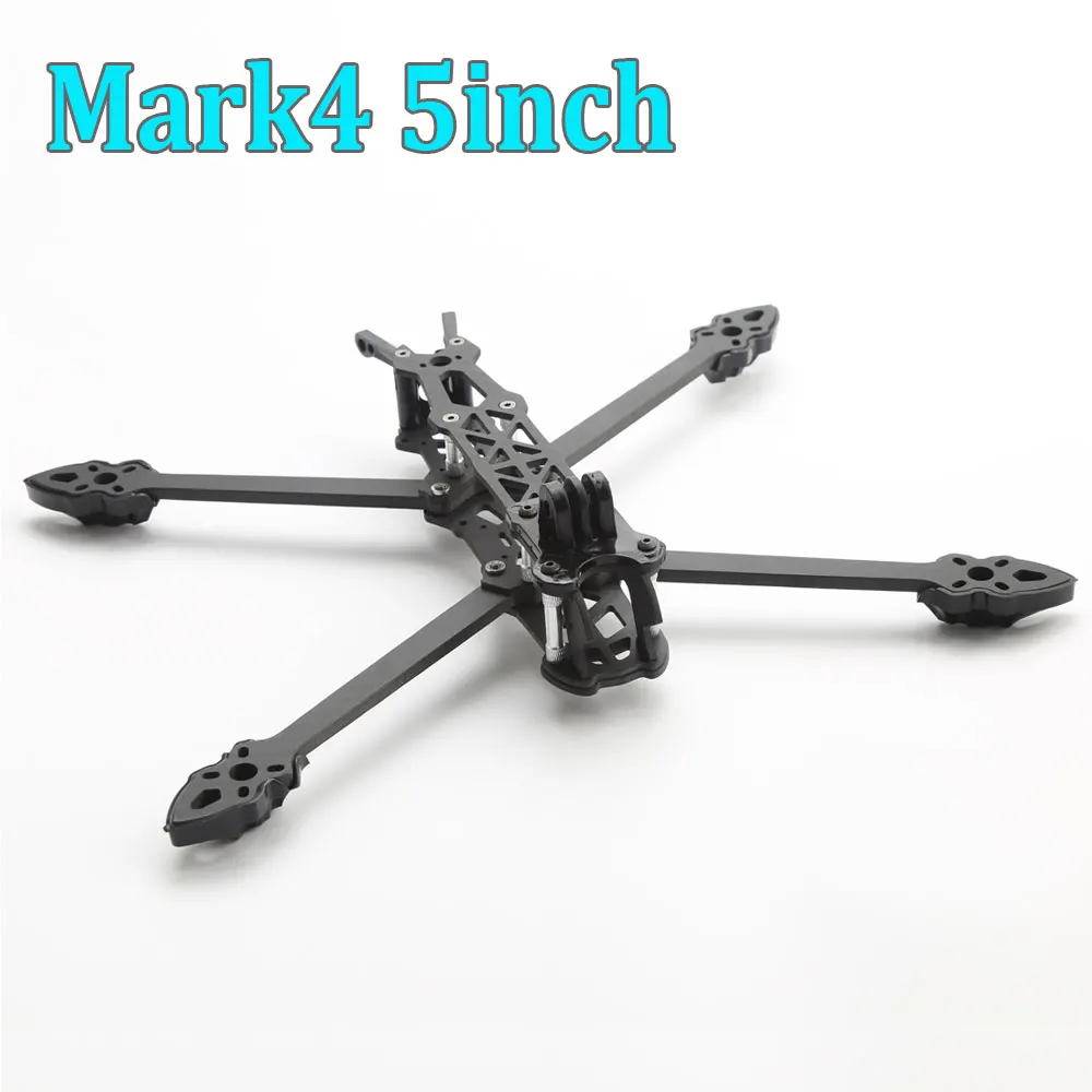 Mark4 5inch FPV Carbon Fiber Frame 225mm Wheelbase with 5mm Arm Freestyle Long Range Frame for RC Quadcopter Racing Drone