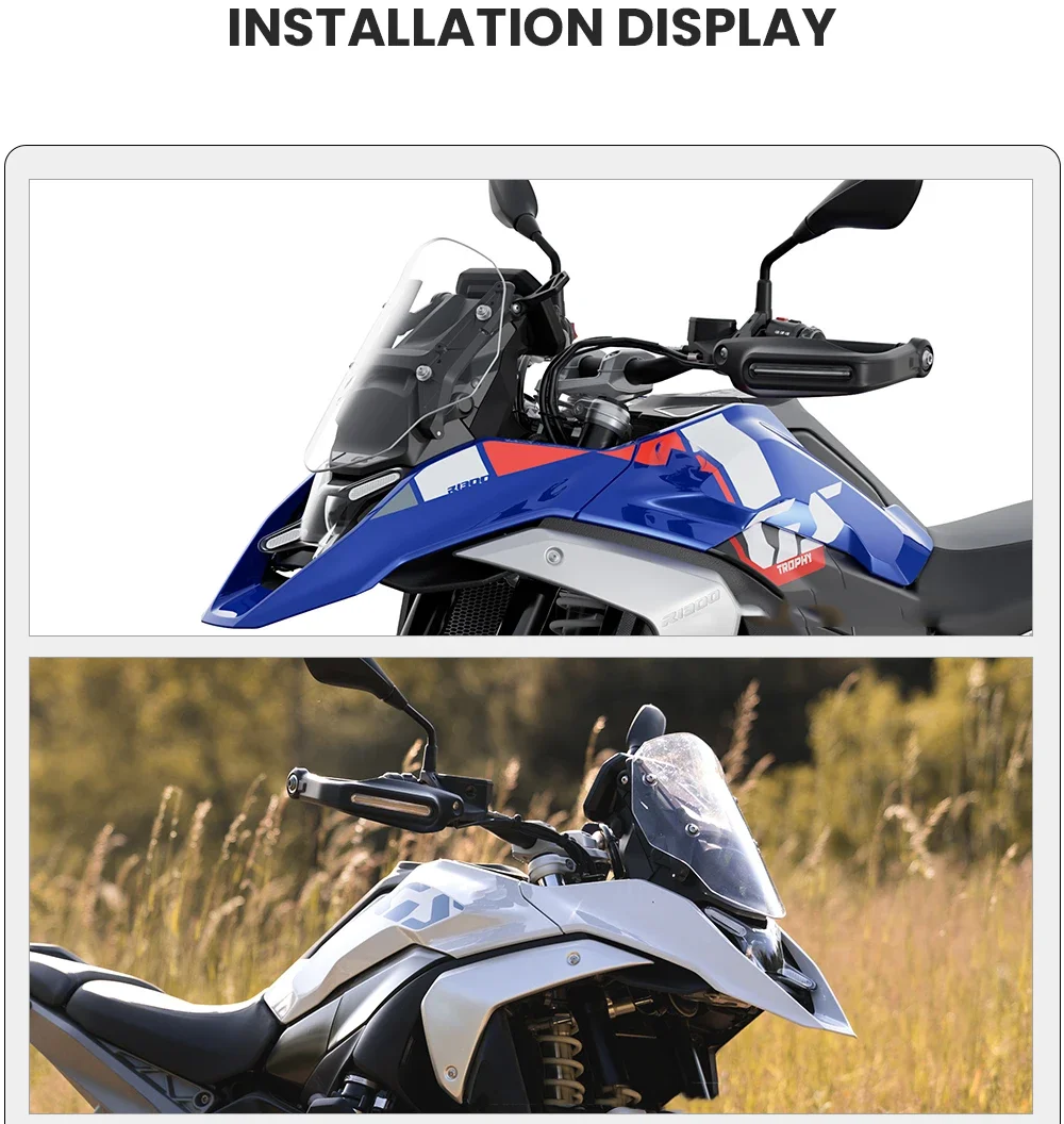 New For BMW R1300GS R 1300 GS R1300 GS 2024- Motorcycle Sport Screen Windshield Windscreen Wind Shield Deflectore Screen