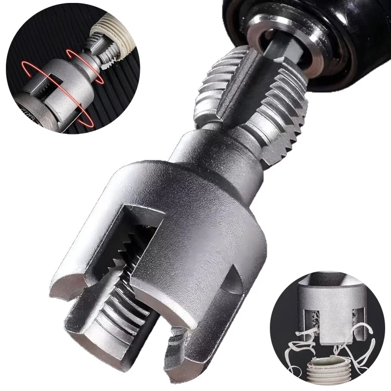 

Dual Function Pipe tracking Thread Cutting Tool Universal Wire Tool Integrated Internal External Pipe Threading Home Maintenance