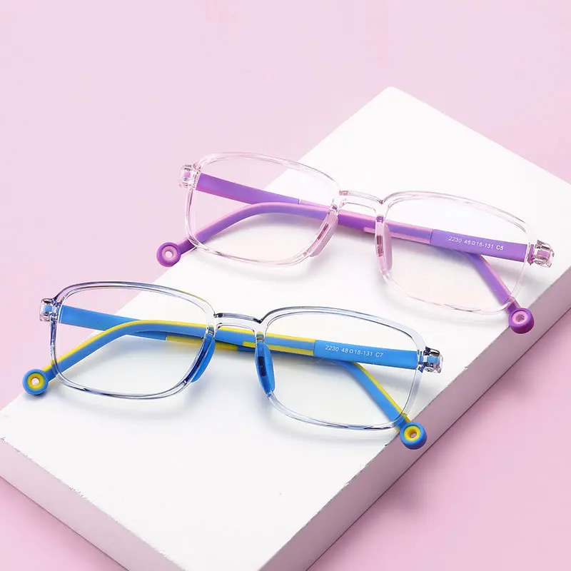 

Children's Prescription Glasses Customized Anti-blue Light and Anti-ultraviolet Silicone Children's Glasses Kids Glass Frame